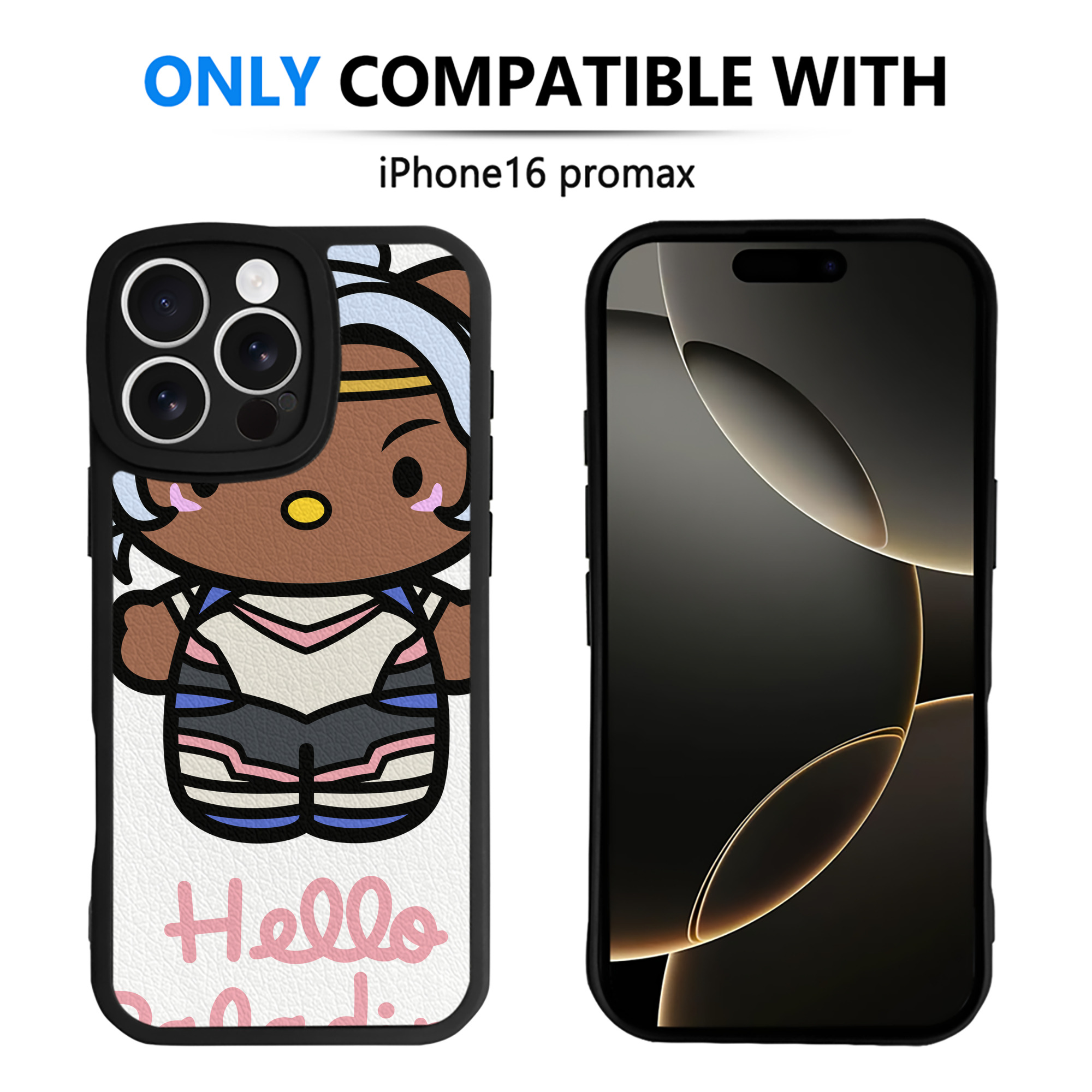 （画像用） Hello Kitty ハローキティ 【iPhone 16シリーズ対応】シリコンスマホケース（レザー調） 材質：シリコン